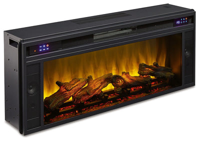 Entertainment - Black - Fireplace Insert - Rectangular.