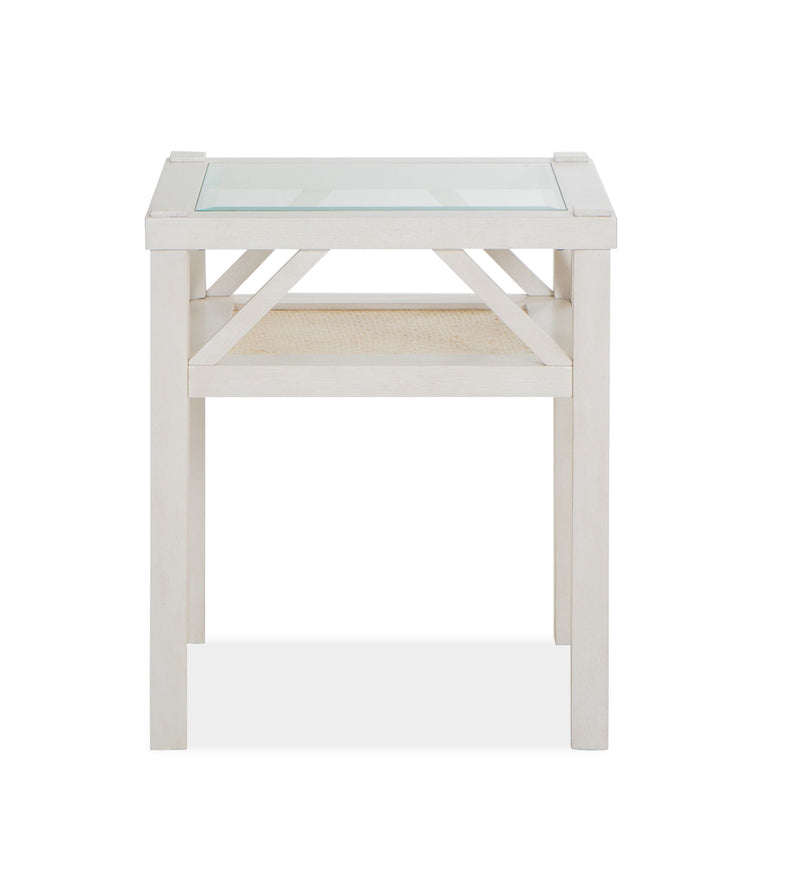 Ellison - Square End Table - Antique White.