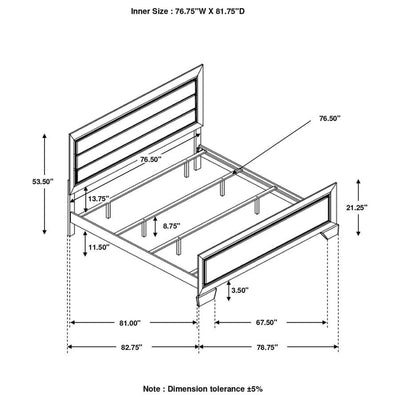 Kauffman - Panel Bed