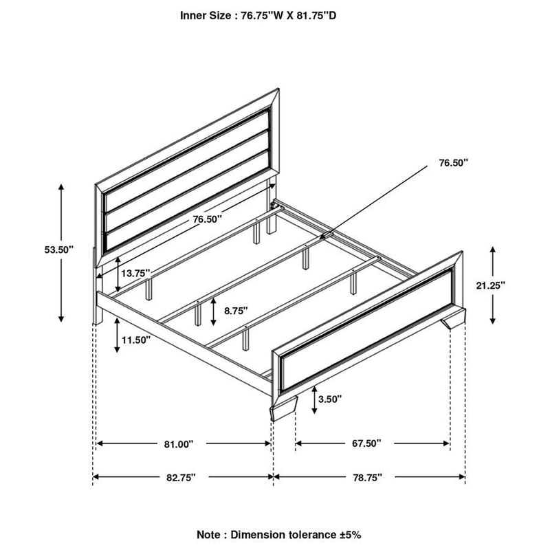 Kauffman - Panel Bed