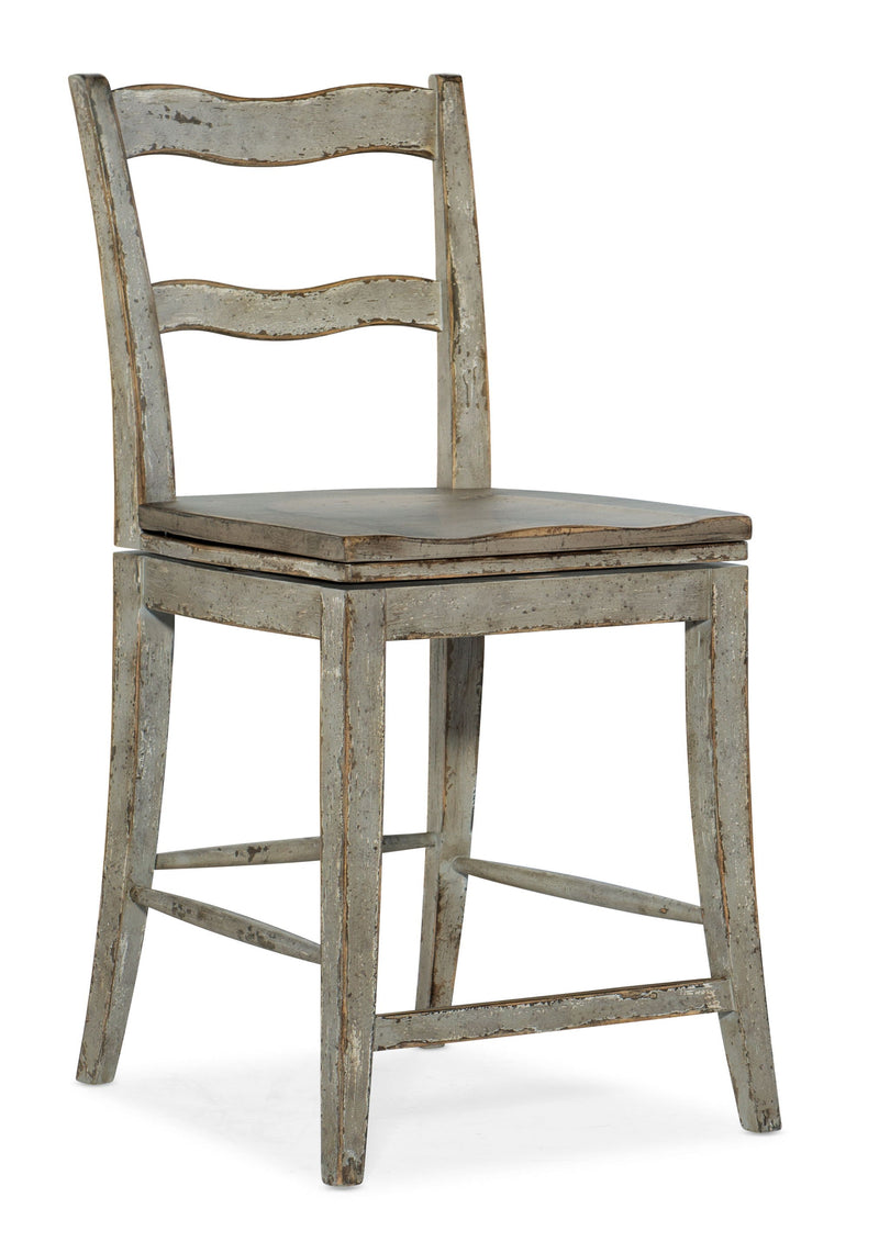 Alfresco - La Riva Ladder Back Swivel Counter Stool.