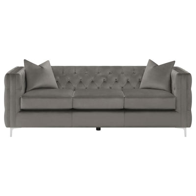 Phoebe - Tufted Tuxedo Arms Sofa - Urban Bronze