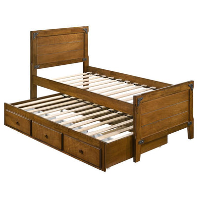 Granger - Twin Captain's Bed With Trundle - Rustic Honey - Grand Furniture GA