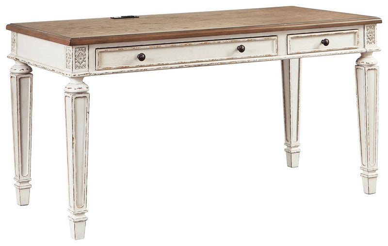 Realyn - Light Brown - Home Office Desk.