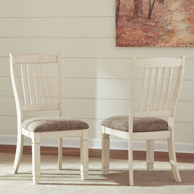 Bolanburg - Brown / Beige - Dining Uph Side Chair (Set of 2) - Rake Back.