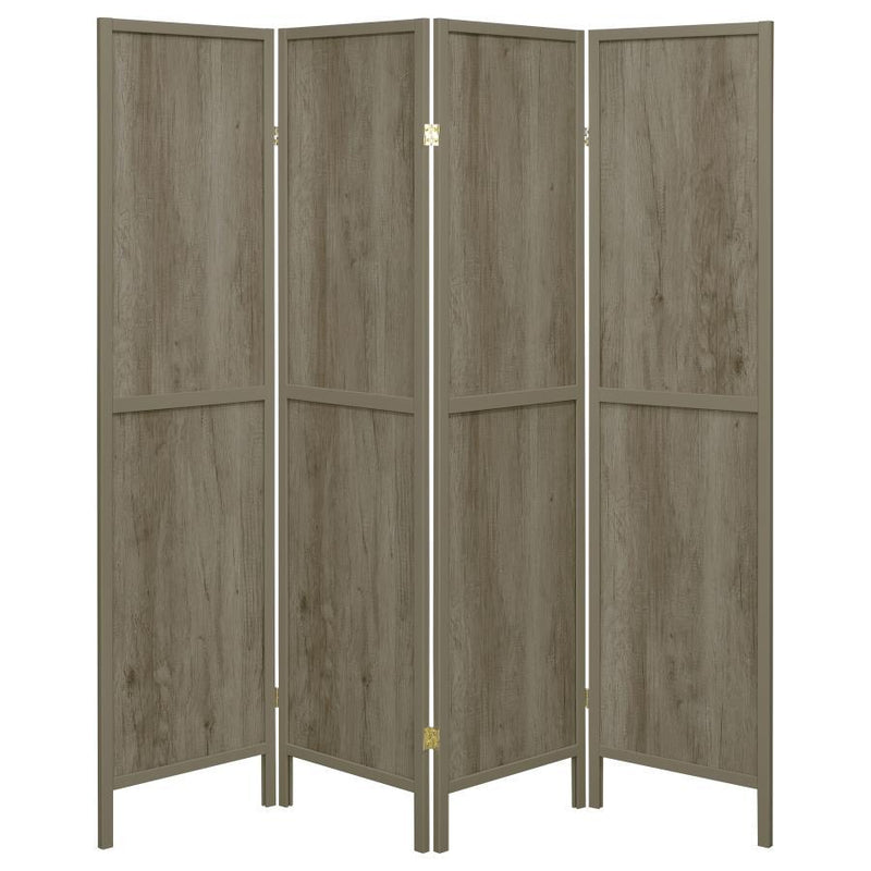 Deepika - 4-panel Solid Design Folding Screen