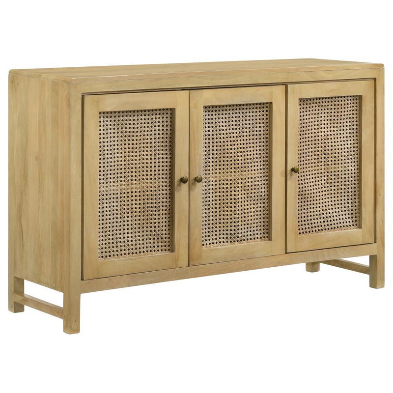 Zamora - Woven Cane Doors Accent Cabinet