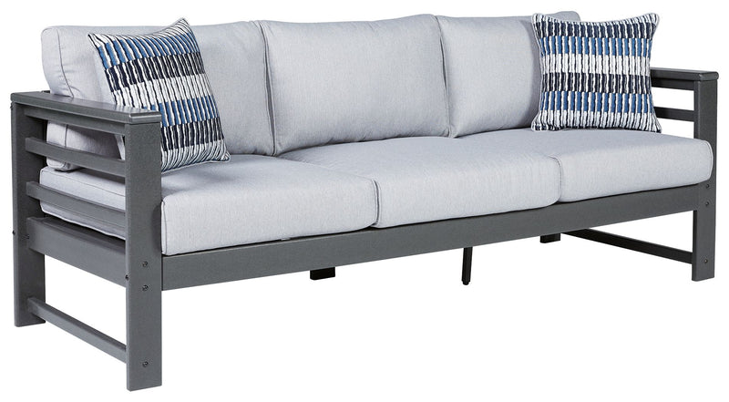 Amora - Charcoal Gray - Sofa With Cushion - Grand Furniture GA