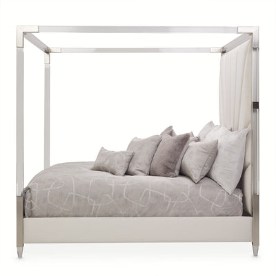 Lanterna - Channel Tufted Canopy Bed