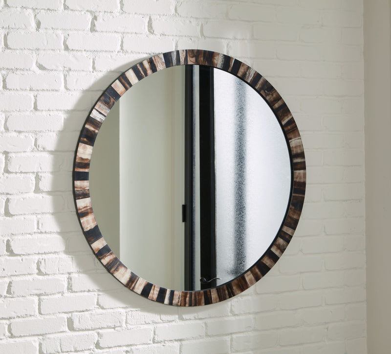 Ellford - Black / Brown / Cream - Accent Mirror.