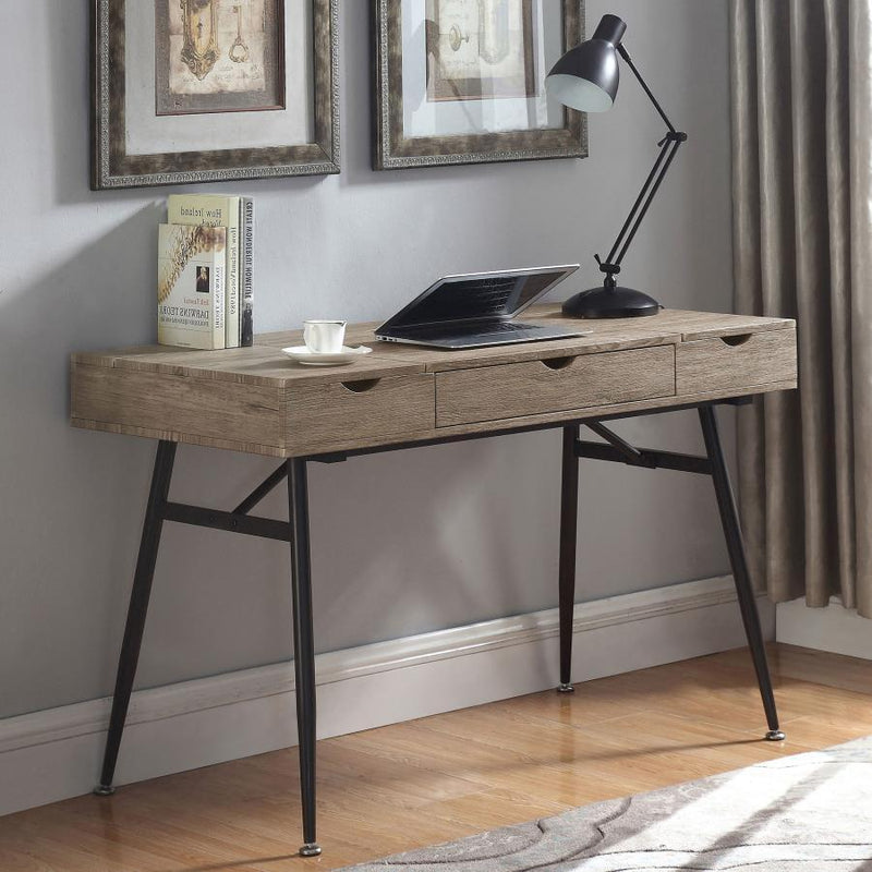 Rafael - 1-Drawer Writing Desk - Rustic Driftwood.