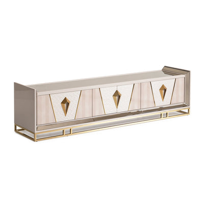 Carmela - Media Cabinet - Shimmer Ivory