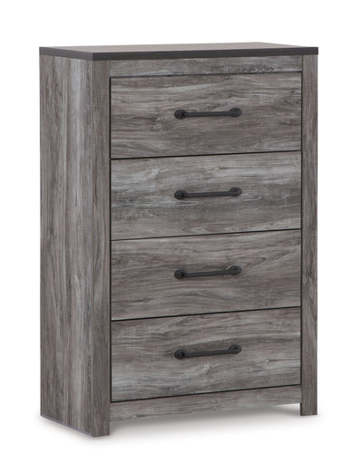 Bronyan - Dark Gray - Four Drawer Chest.