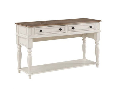 Florian - Sofa Table - Oak & Antique White Finish - Grand Furniture GA