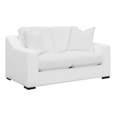 Ashlyn - Upholstered Sloped Arms Loveseat - White - Grand Furniture GA