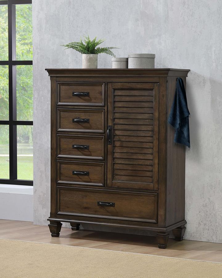 Franco - 5-drawer Gentleman’s Chest - Gentleman’s Chests - Grand Furniture GA