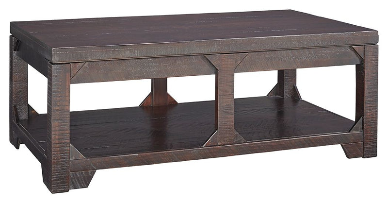 Rogness - Rustic Brown - Lift Top Cocktail Table.
