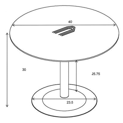 Lana - Round Dining Table - Walnut And Black