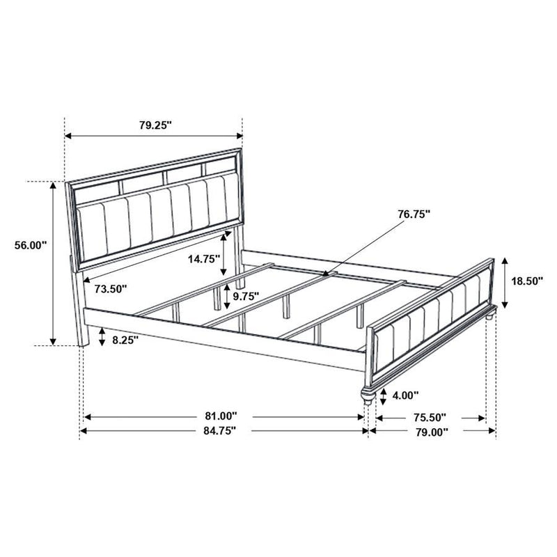 Barzini - Upholstered Bed - Grand Furniture GA