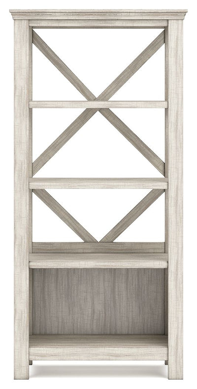 Carynhurst - Whitewash - Large Bookcase.