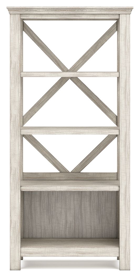 Carynhurst - Whitewash - Large Bookcase.