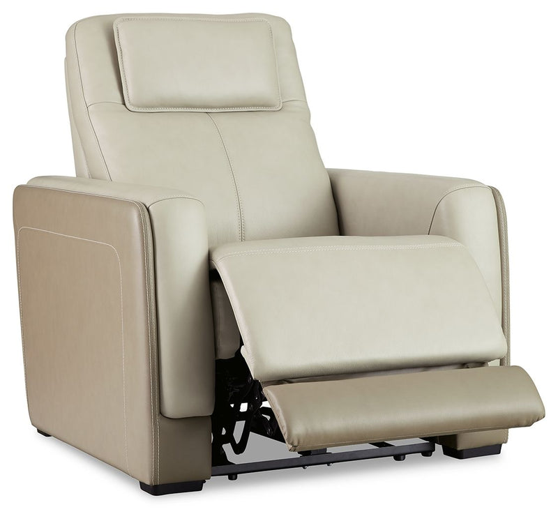 Battleville - Almond - Pwr Recliner/Adj Headrest - Reclining Chairs - Grand Furniture GA