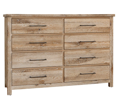 Dovetail - 8-Drawer Dresser - Sun Bleached White.