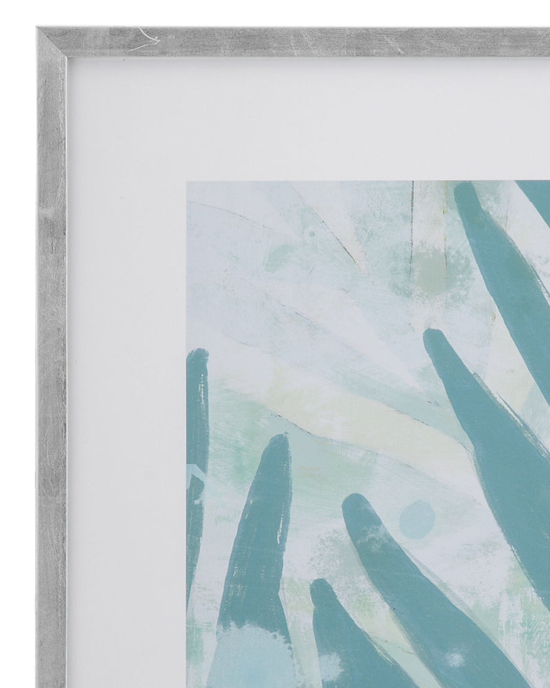 Aqua Palms (Set of 2) - Light Blue