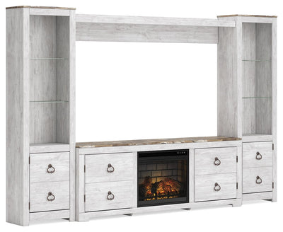 Willowton - Entertainment Center With Fireplace Option