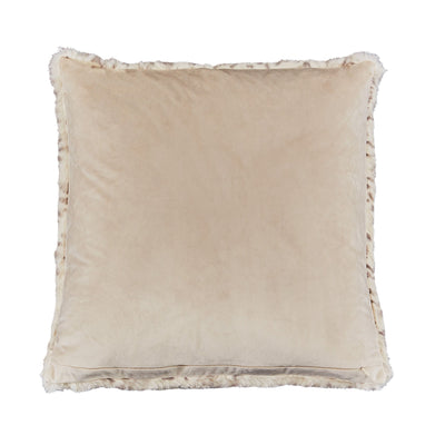 Snow Leopard - 20" Square Pillow - Natural.