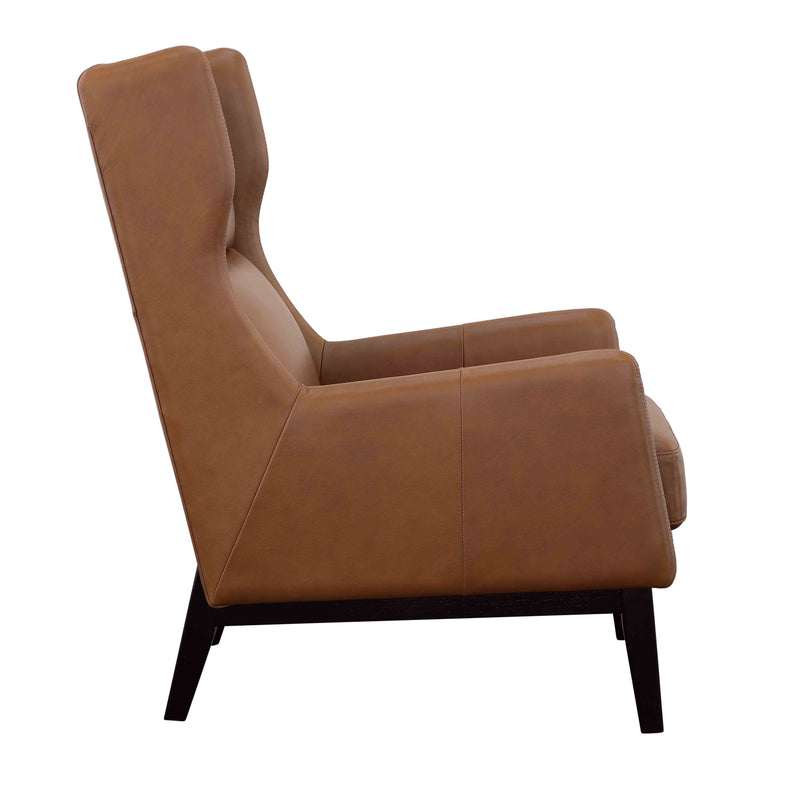 Buckman - Accent Chair - Brown & Glossy Black.