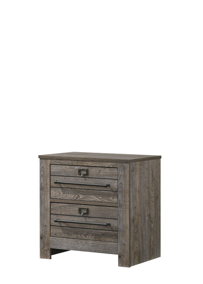 Bateson - Nightstand - Gray - Grand Furniture GA