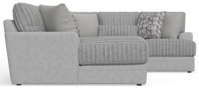 Titan - 3 Piece Sectional With Comfort Coil Seating And 9 Included Accent Pillows (Left Side Facing Chaise) - Moonstruck