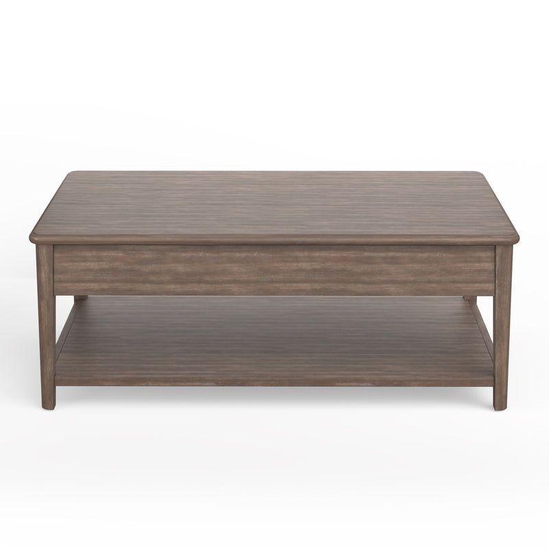 Corden - Lift Top Storage Cocktail Table With Casters - Wallaby