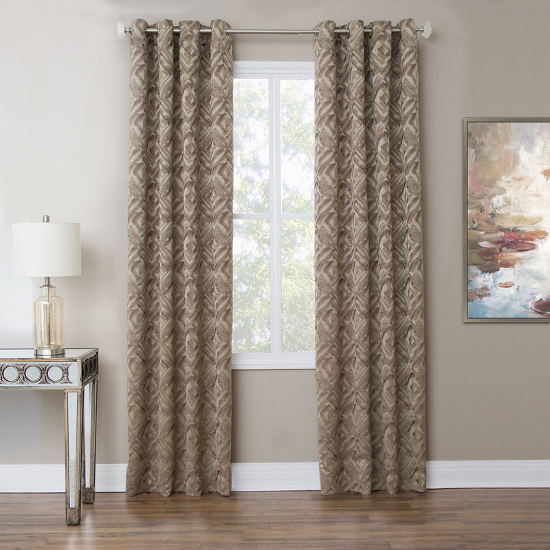 Batavia - Grommet Top Panel Weighted Corners Window Treatment.