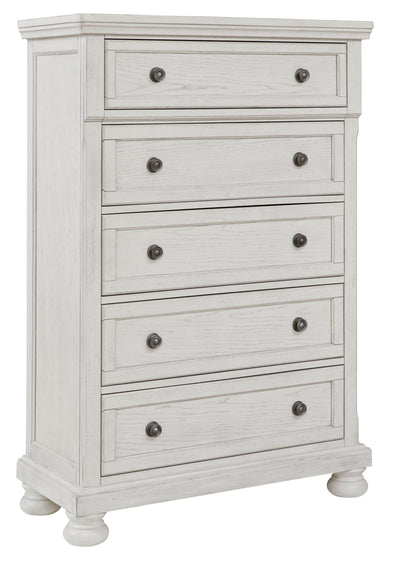 Robbinsdale - Antique White - Five Drawer Chest.