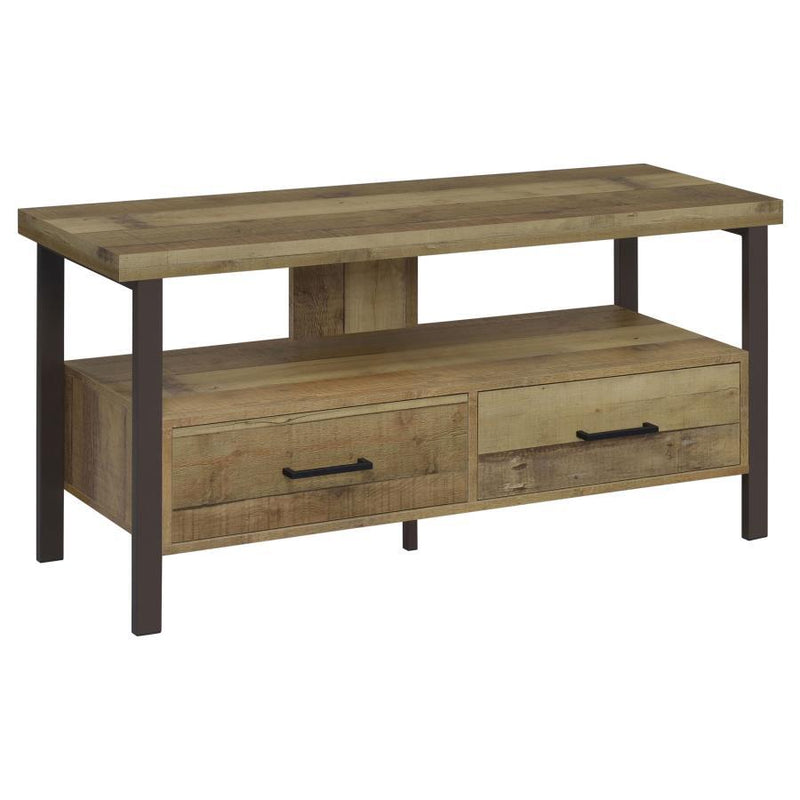 Ruston - 3-drawer Weathered Pine TV Console.