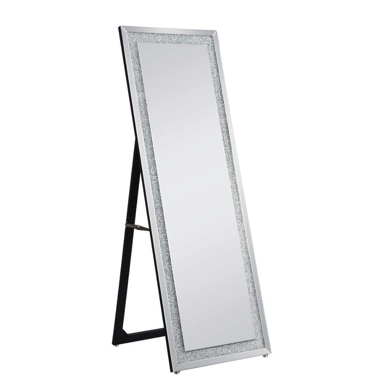 Nowles - Accent Mirror - Mirrored & Faux Stones