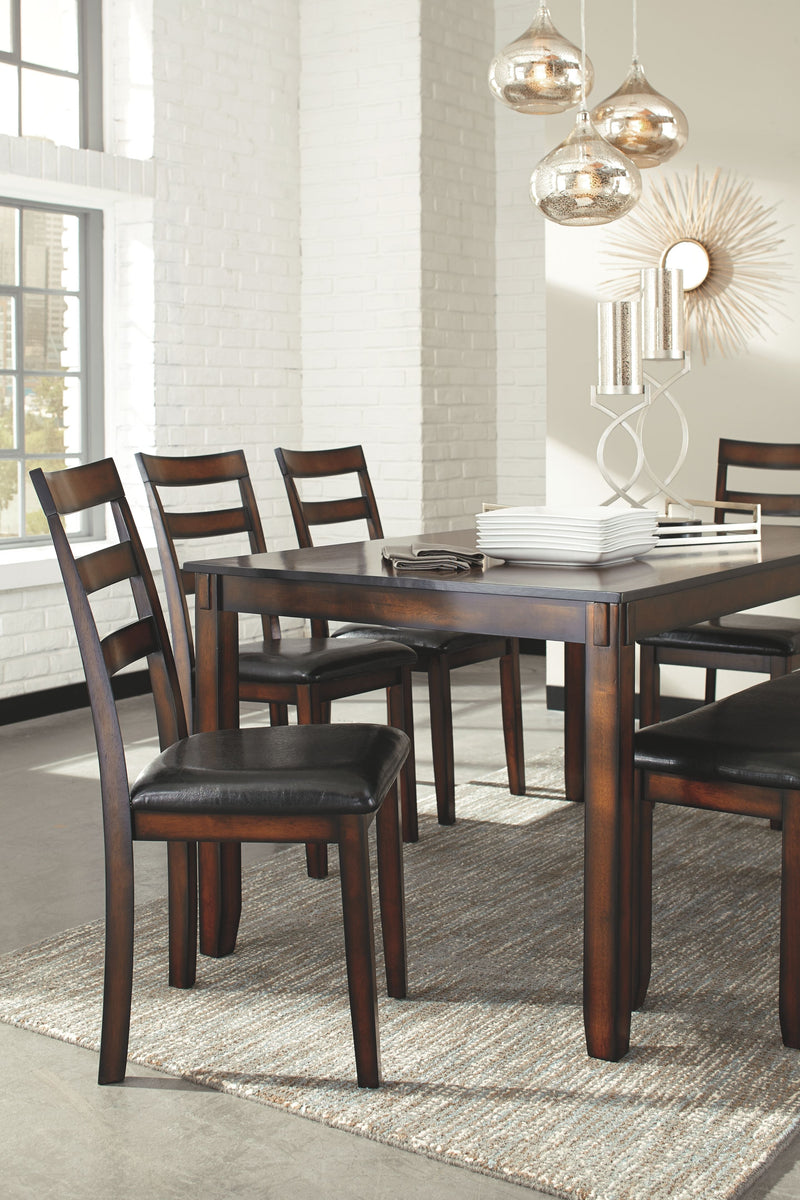 Coviar - Brown - Dining Room Table Set (Set of 6).