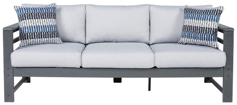 Amora - Charcoal Gray - Sofa With Cushion - Grand Furniture GA