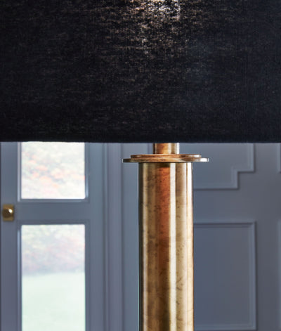 Jenton - Antique Brass Finish - Metal Floor Lamp