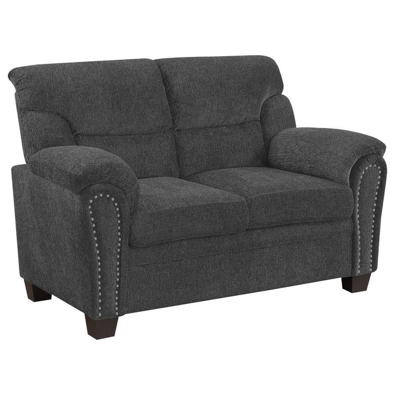 Clemintine - Upholstered Loveseat with Nailhead Trim - Grand Furniture GA