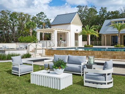 Coastal Living Outdoor - South Beach Sofa  - Pearl Silver.