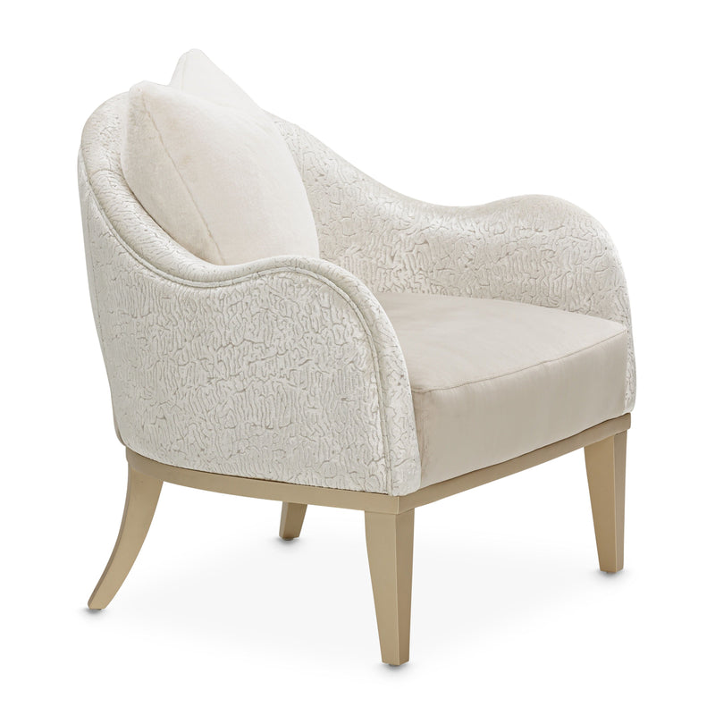 Yvette - Accent Chair - Porcini/Medium Champagne.