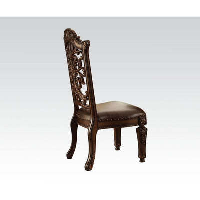 Vendome - Side Chair (Set of 2) - PU & Cherry - Wood - 48" - Grand Furniture GA