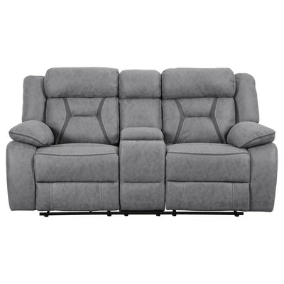 Higgins - Pillow Top Arm Motion Loveseat with Console - Grand Furniture GA