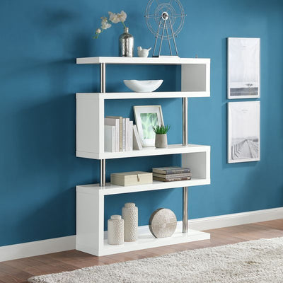 Buck II - Bookshelf - White Finish - Grand Furniture GA