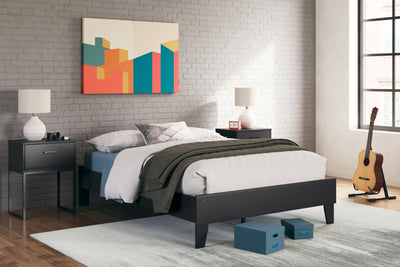 Socalle - Black - Full Platform Bed