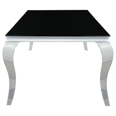 Carone - Rectangular Glass Top Dining Table - Dining Tables - Grand Furniture GA