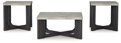 Sharstorm - Two-tone Gray - Occasional Table Set (Set of 3).